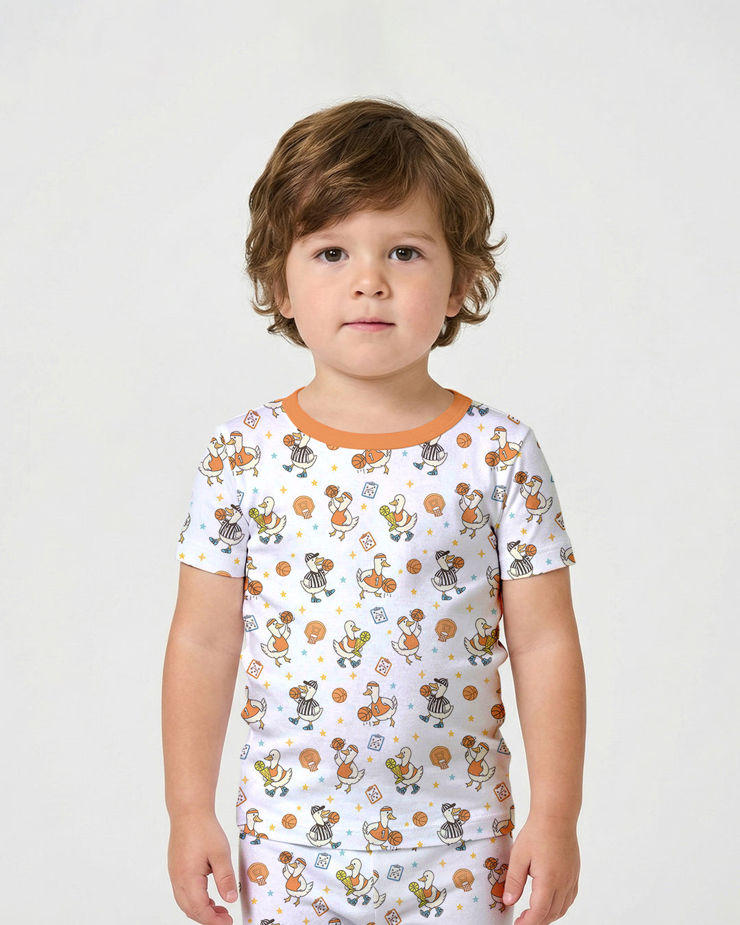 Conjunto de Pijama de Dos Piezas de Bambú con Mangas Cortas y Pantalones Cortos