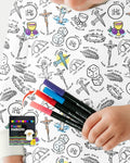 Conjunto de pijama de dos piezas de bambú con mangas largas para colorear con la historia de Pascua