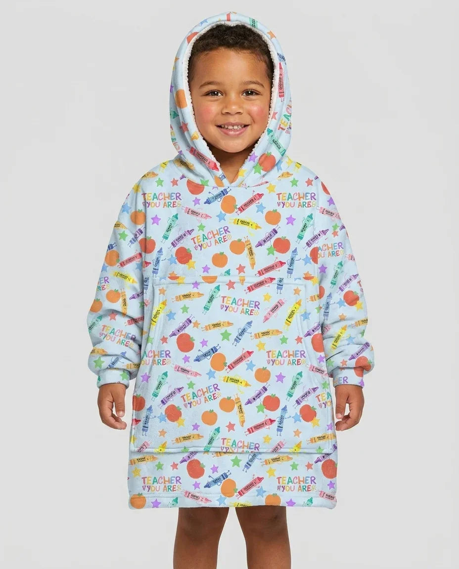 Teacher You Are Special Bamboo Blanket Hoodie