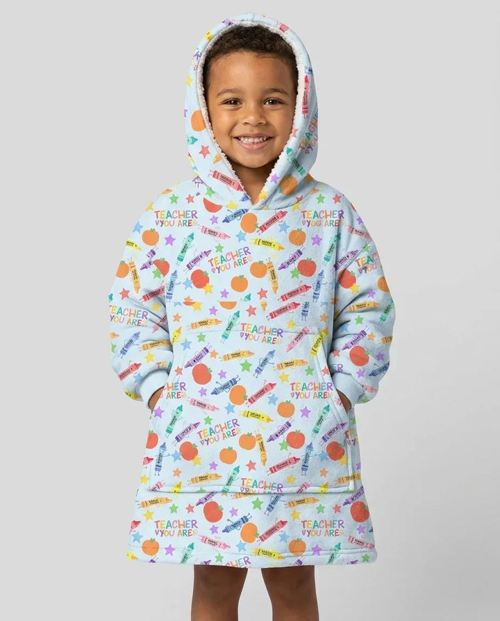 Teacher You Are Special Bamboo Blanket Hoodie