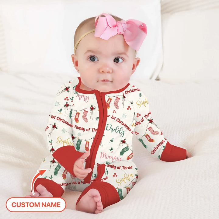 Custom Name Family Gingerbread Convertible Zippy