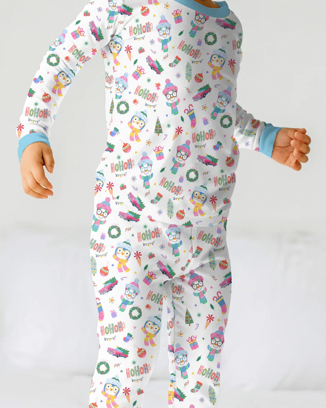 Bright Christmas Two Piece Long Sleeve Pajama Set
