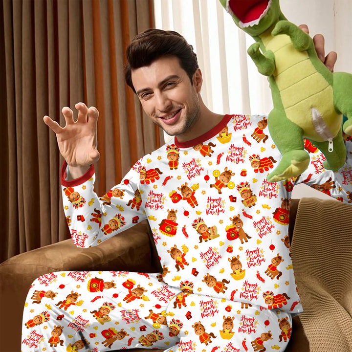 Year of the Horse Men's Pajama Set