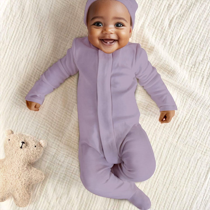 Taro Magnetic Footie Romper