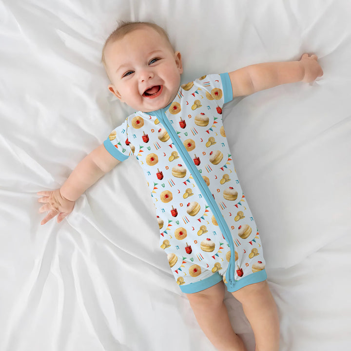 Hanukkah Donuts Shorty Zippy