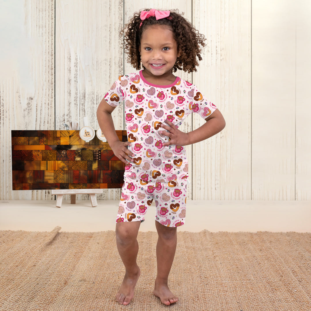 Te quiero un churro Two Piece Short Sleeve Shorts Pajama Set
