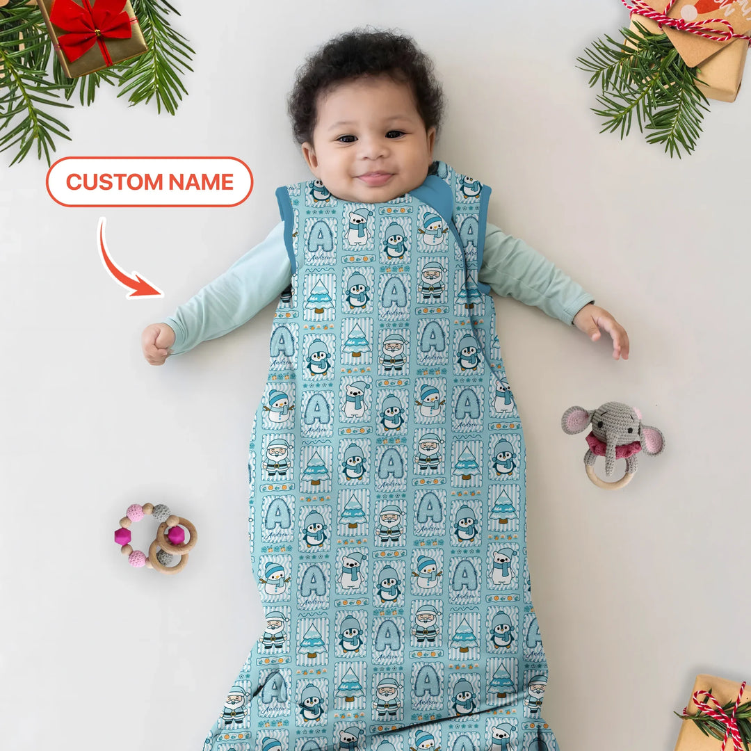 Custom Name Winter Wonderland Sleep Bag