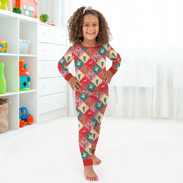 Nutcracker Christmas Magic Two Piece Long Sleeve Pajama Set