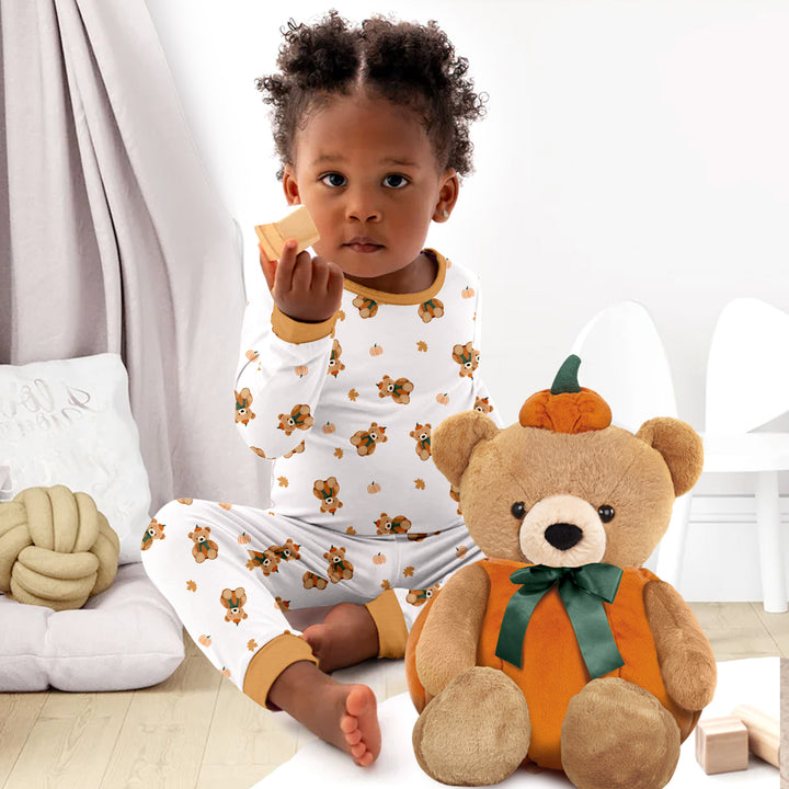 Punkin Teddy Bear Bamboo Pajama for Baby