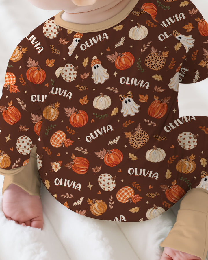 Cutest Pumpkin In The Patch Custom Name Bamboo Convertible Zippy