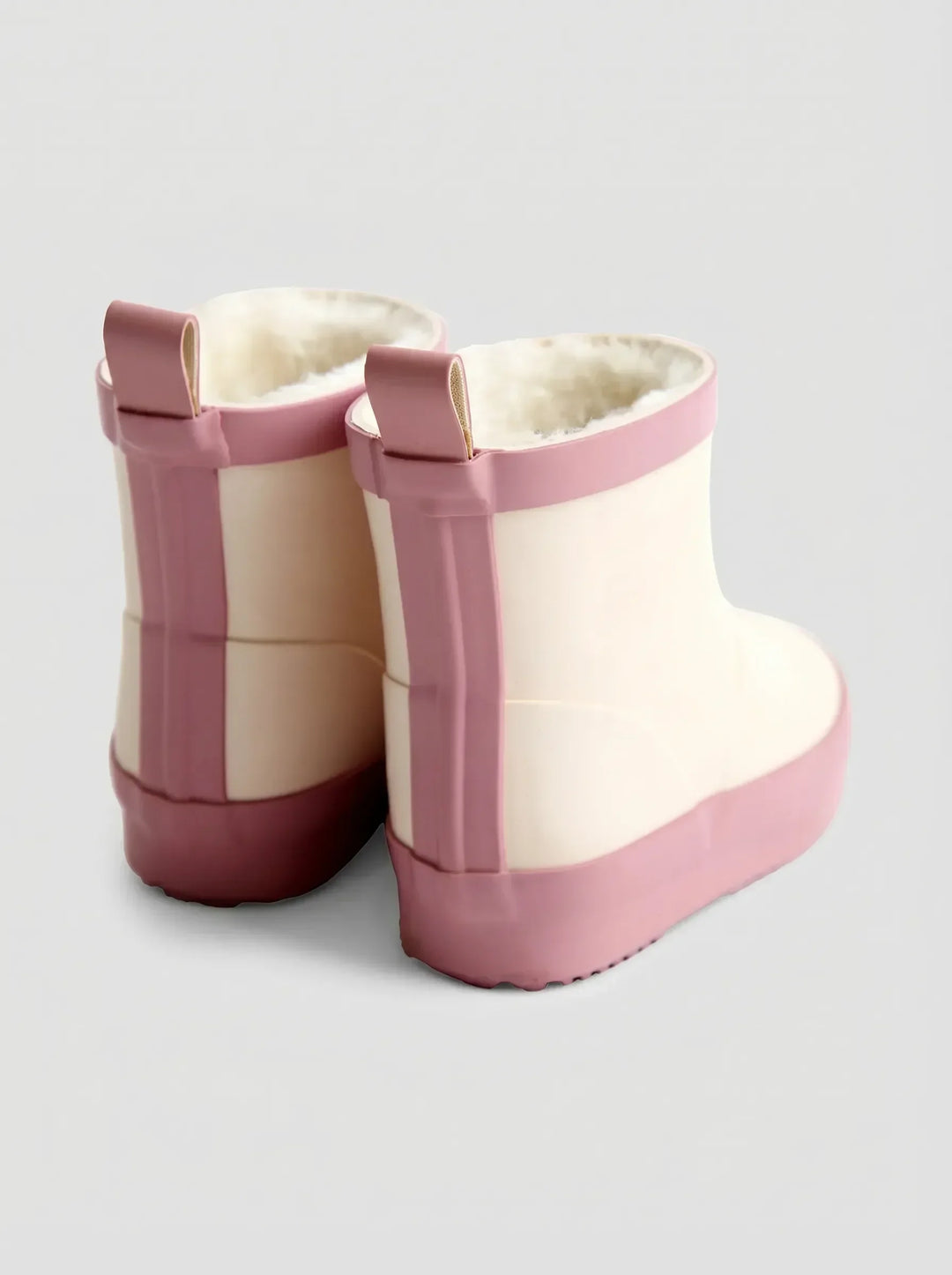 Cream Print Short Wellies
