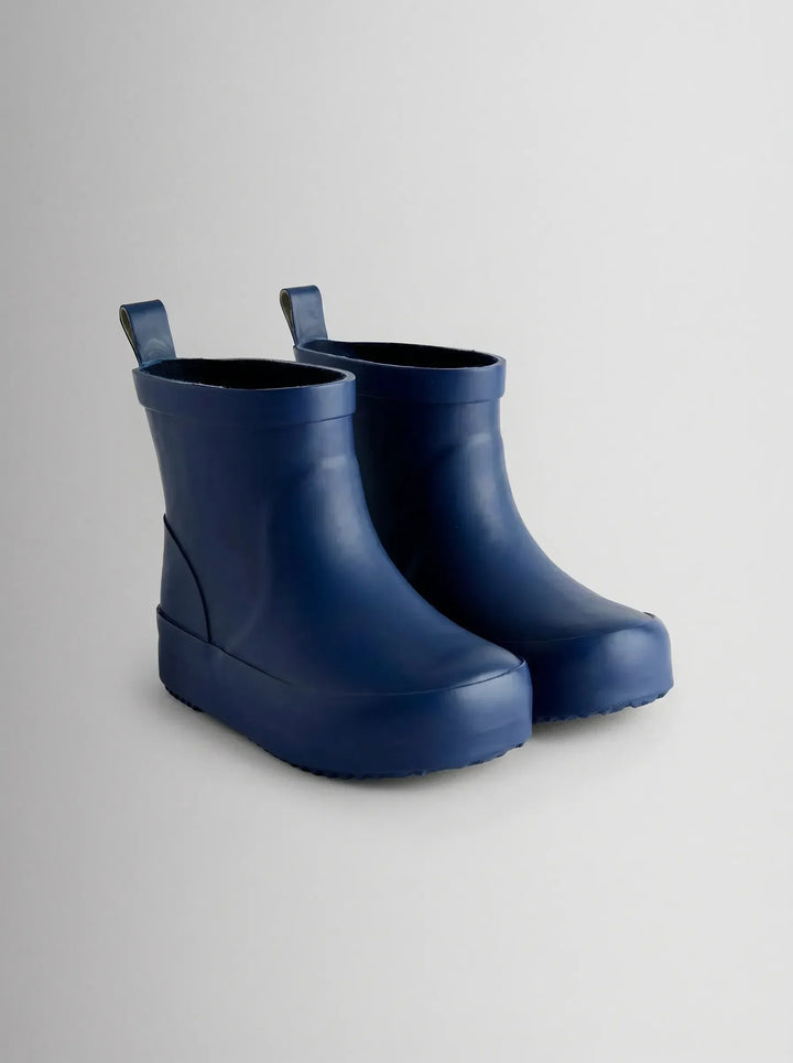Botas de agua cortas lisas azul marino