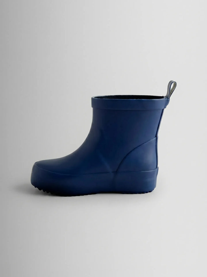 Botas de agua cortas lisas azul marino