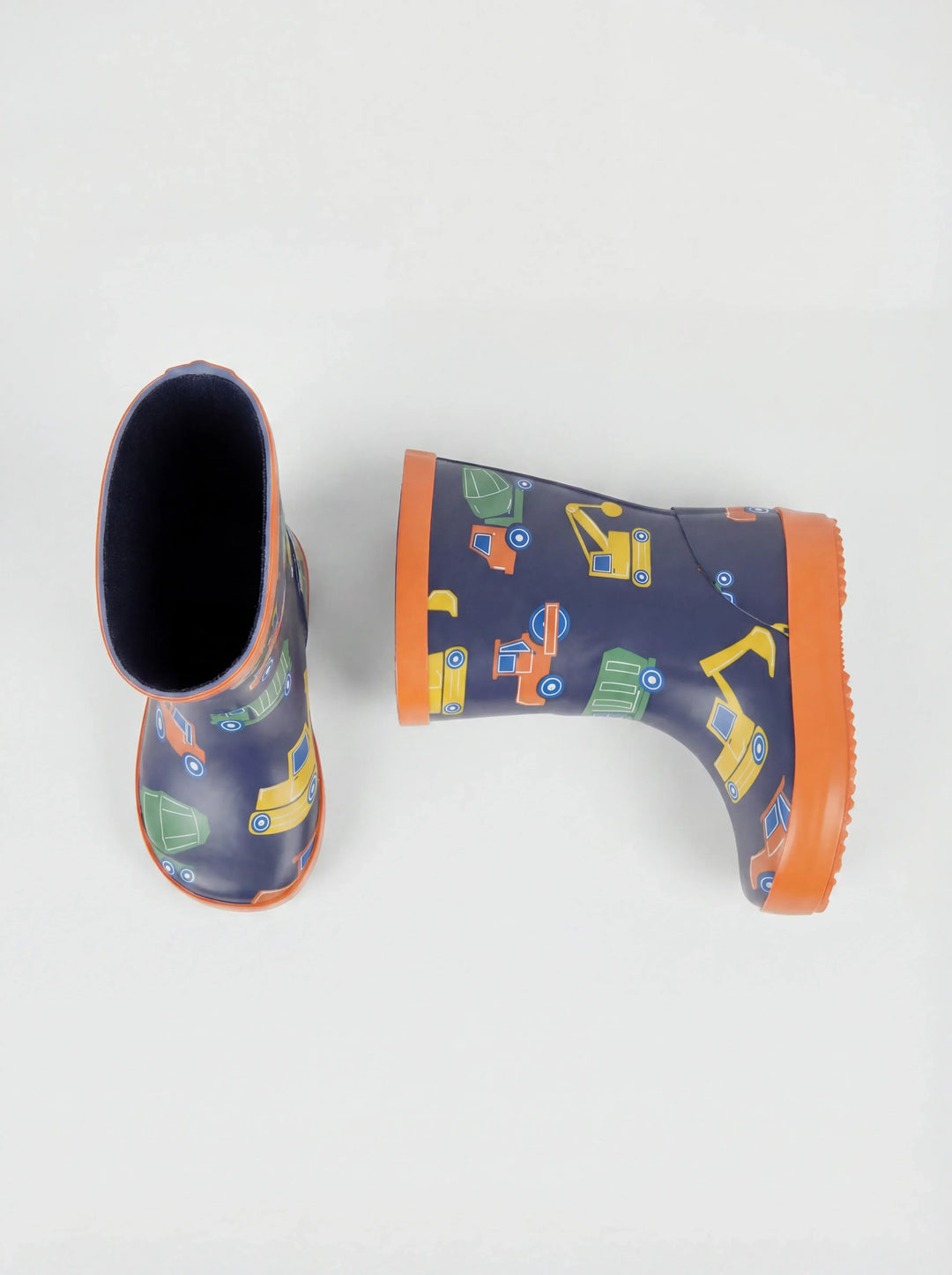 Botas de agua lisas de construcción azul marino