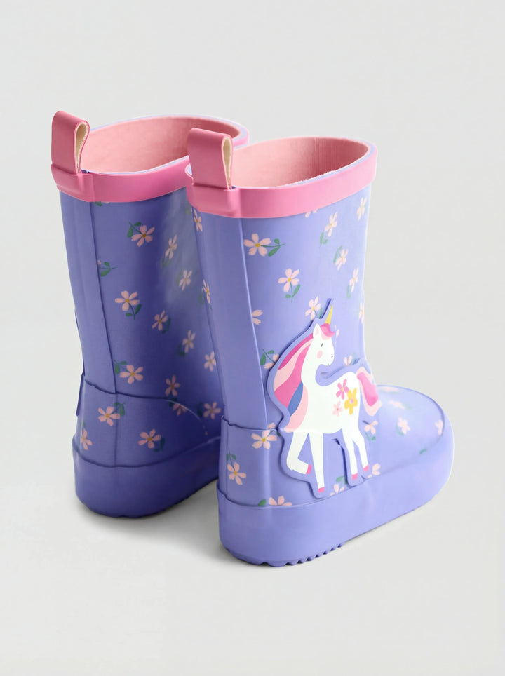 Purple Unicorn Wellies