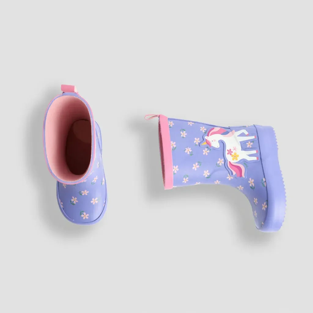 Purple Unicorn Wellies