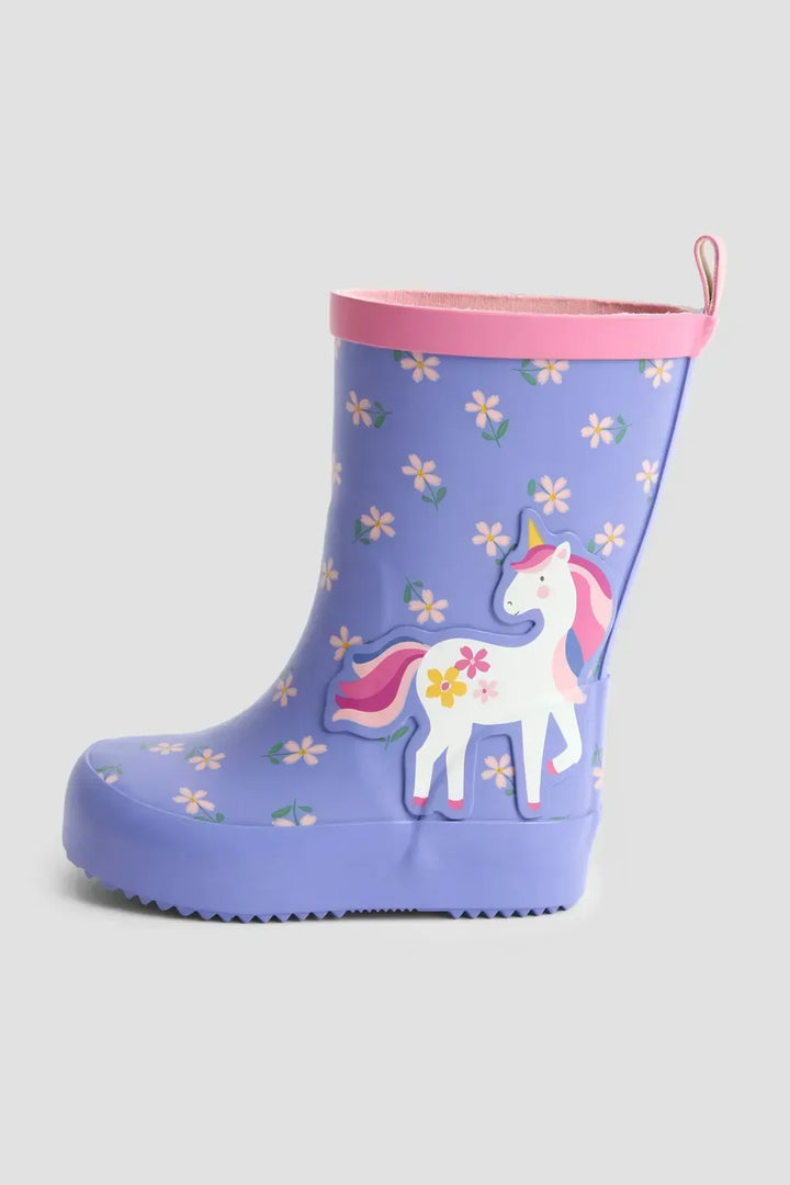 Purple Unicorn Wellies
