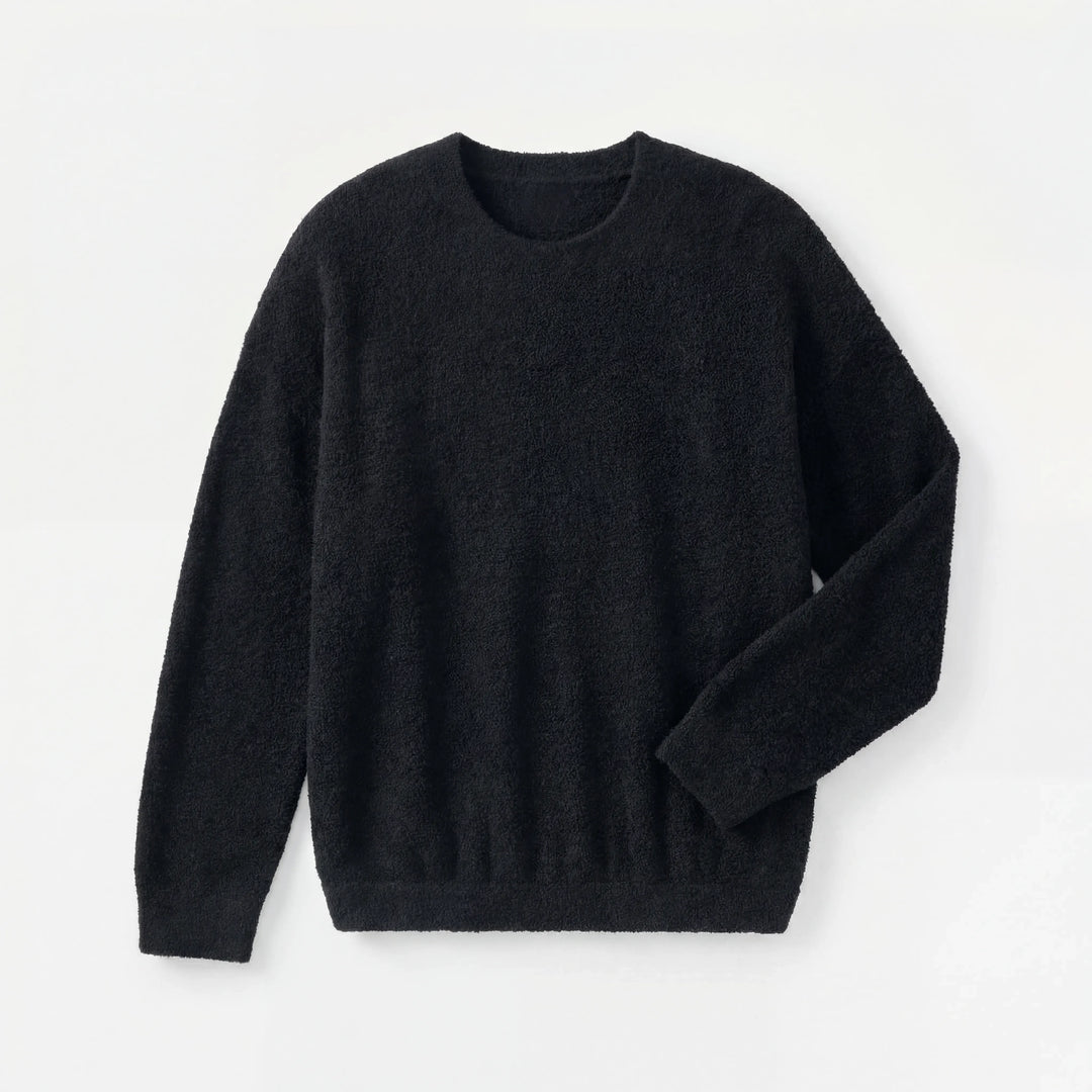 Black Bamboo Women Lounge Pullover