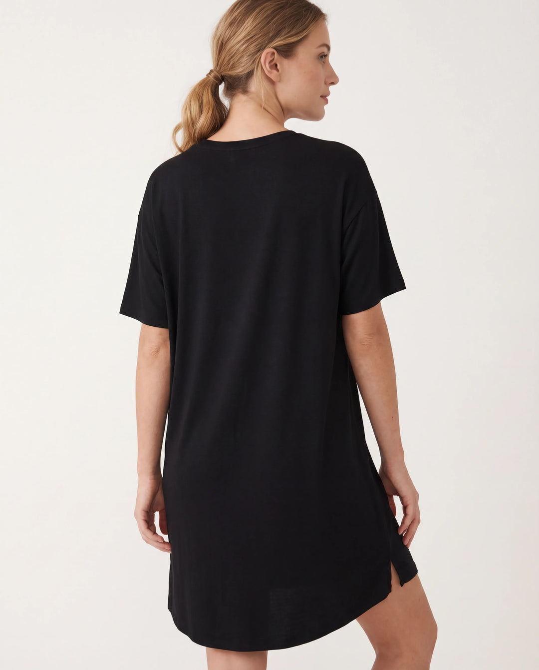 Black Bamboo Women Lounge Dress