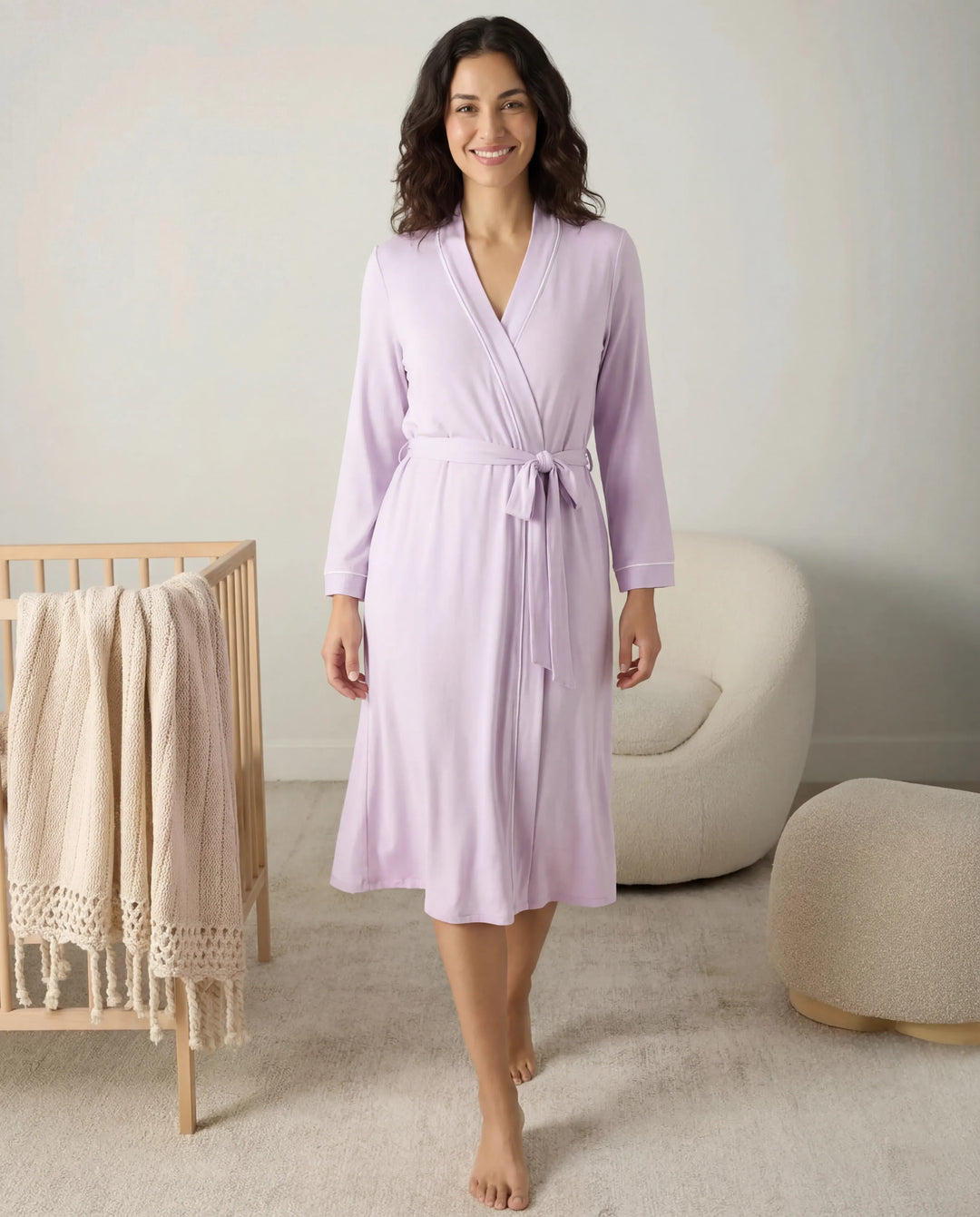 Currant Bamboo Robe Misty Lavender Bamboo Women Robe – Zumbamboo