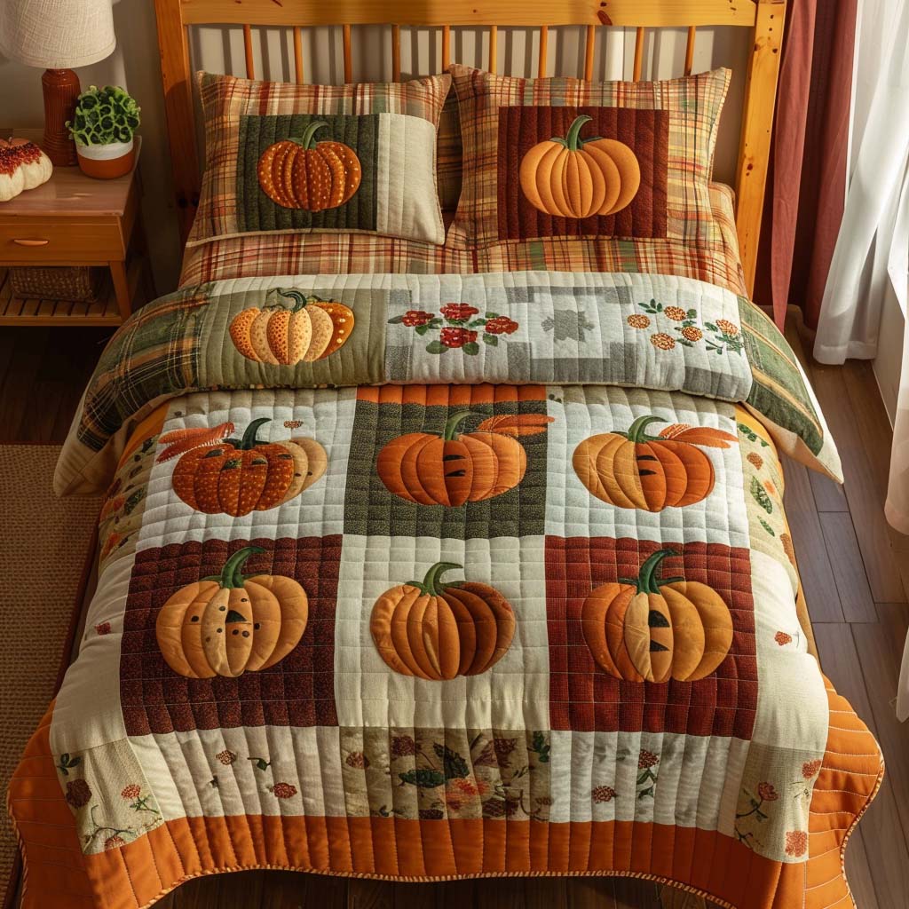Amber Forest Bamboo Quilt Bedding Set