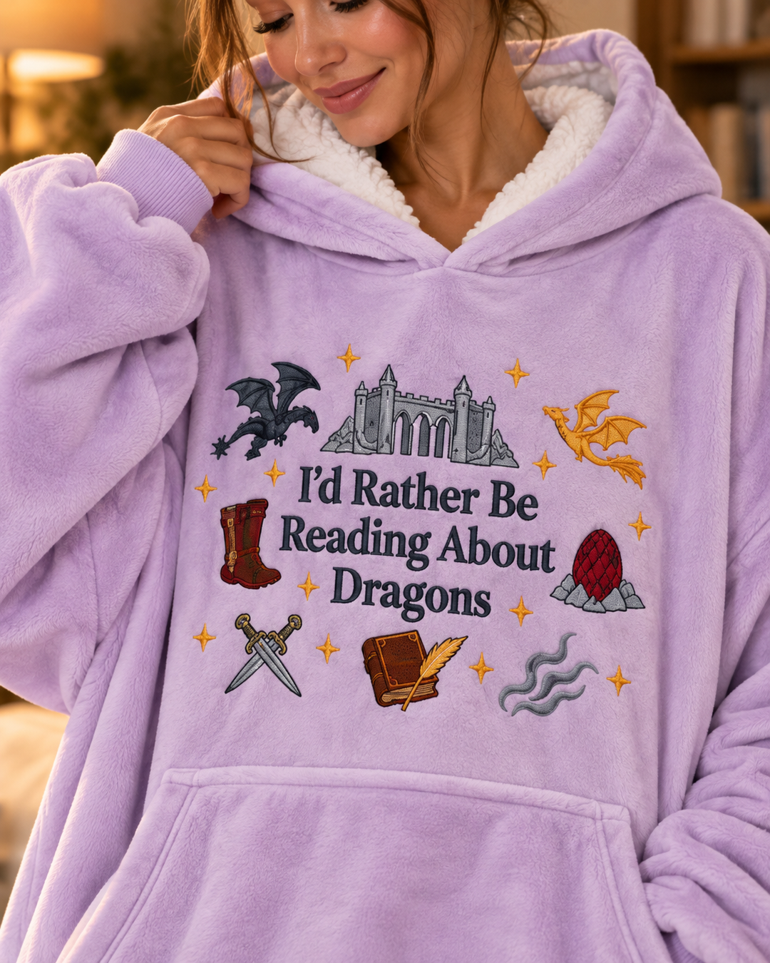 Benutzerdefinierter Bambus-Deckenhoodie (Vorlage)