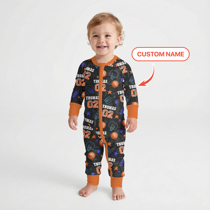 Custom Name Basketball Time Convertible Zippy