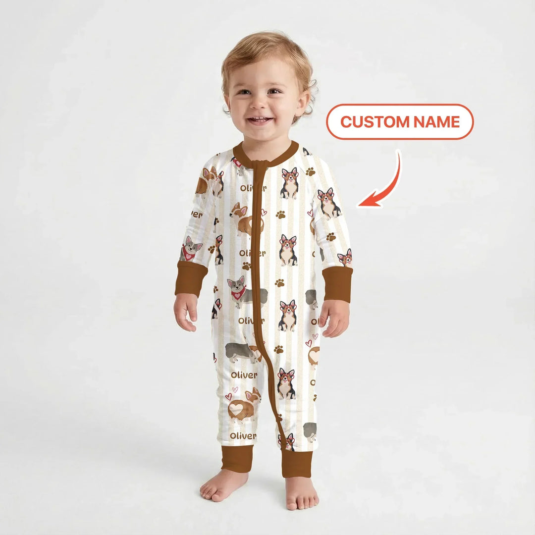 Gerippte Babykleidung mit individuellem Foto - Weich &amp; Skizzenhaft