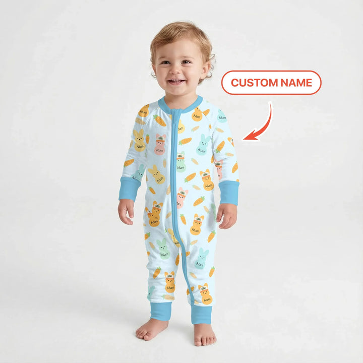 Custom Name Easter Bunny Convertible Zippy