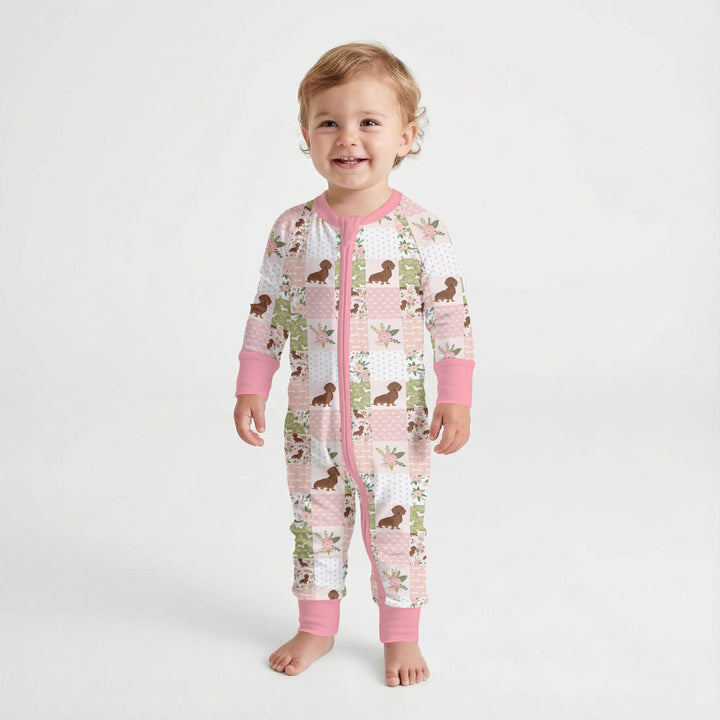 Floral Dachshund Grace Convertible Zippy