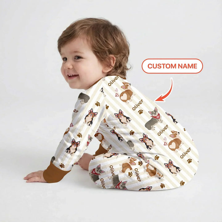 Gerippte Babykleidung mit individuellem Foto - Weich &amp; Skizzenhaft