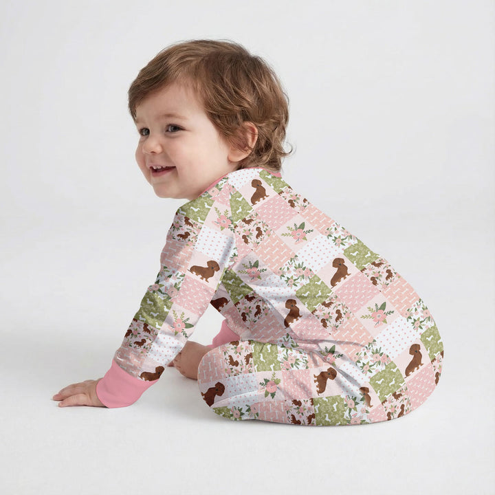 Floral Dachshund Grace Convertible Zippy