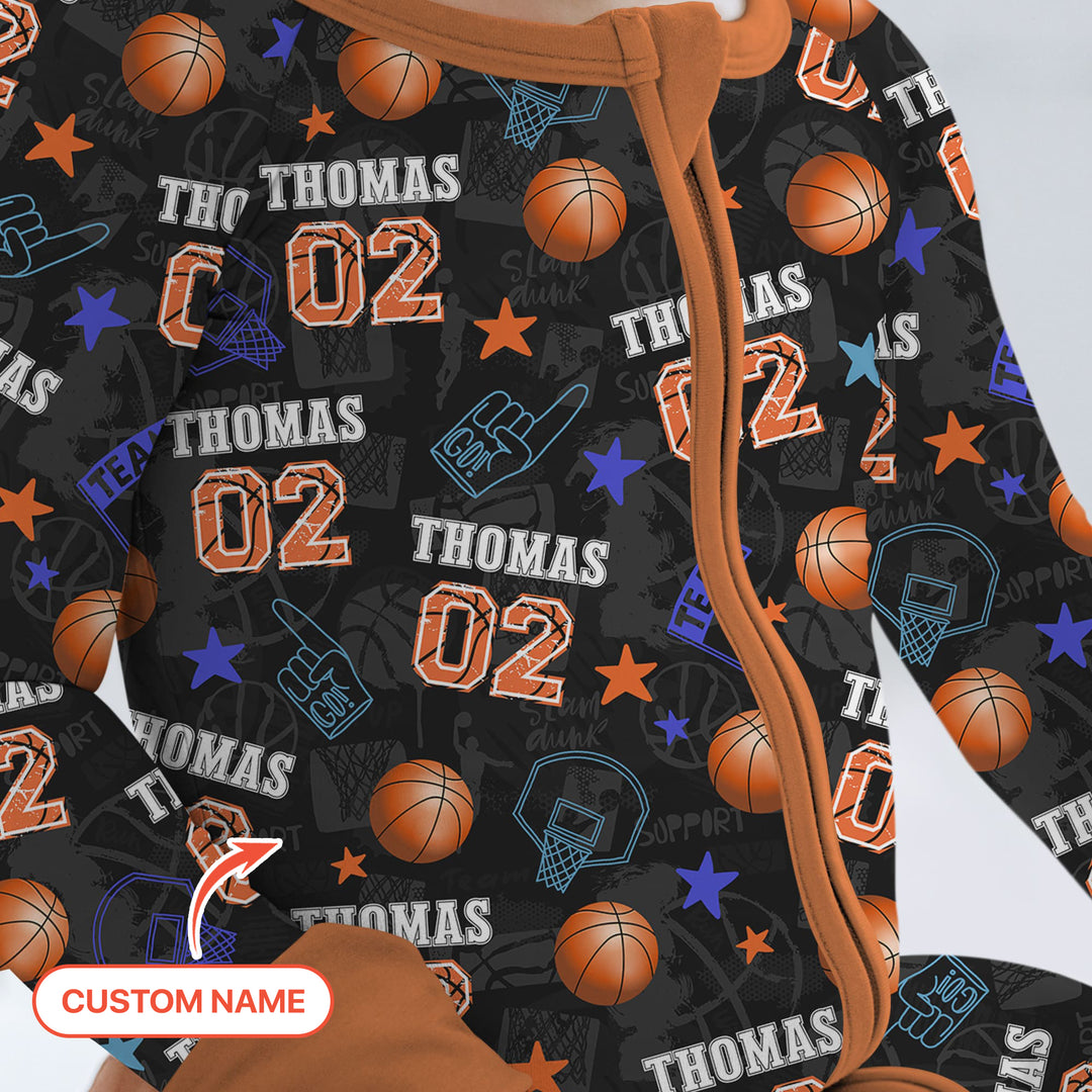 Custom Name Basketball Time Convertible Zippy