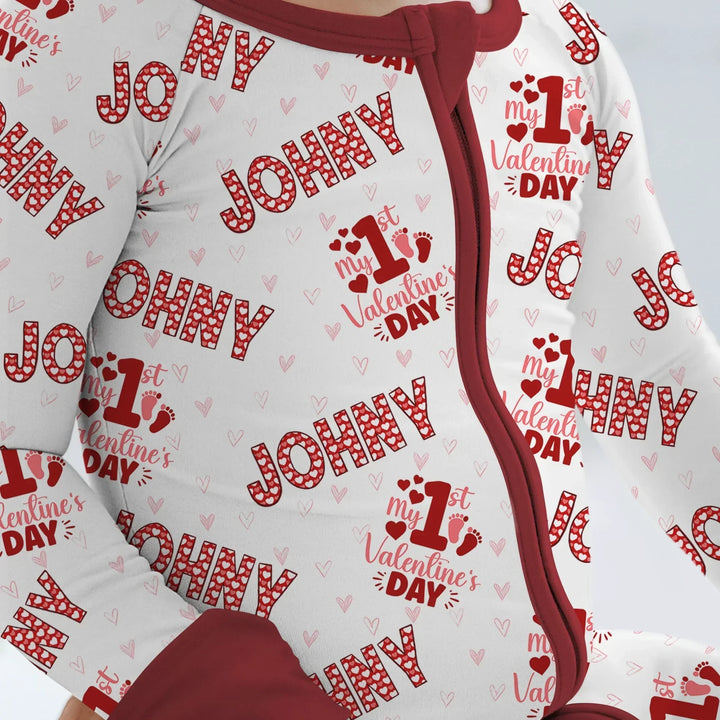 Custom Name My 1st Valentine's Day Convertible Zippy