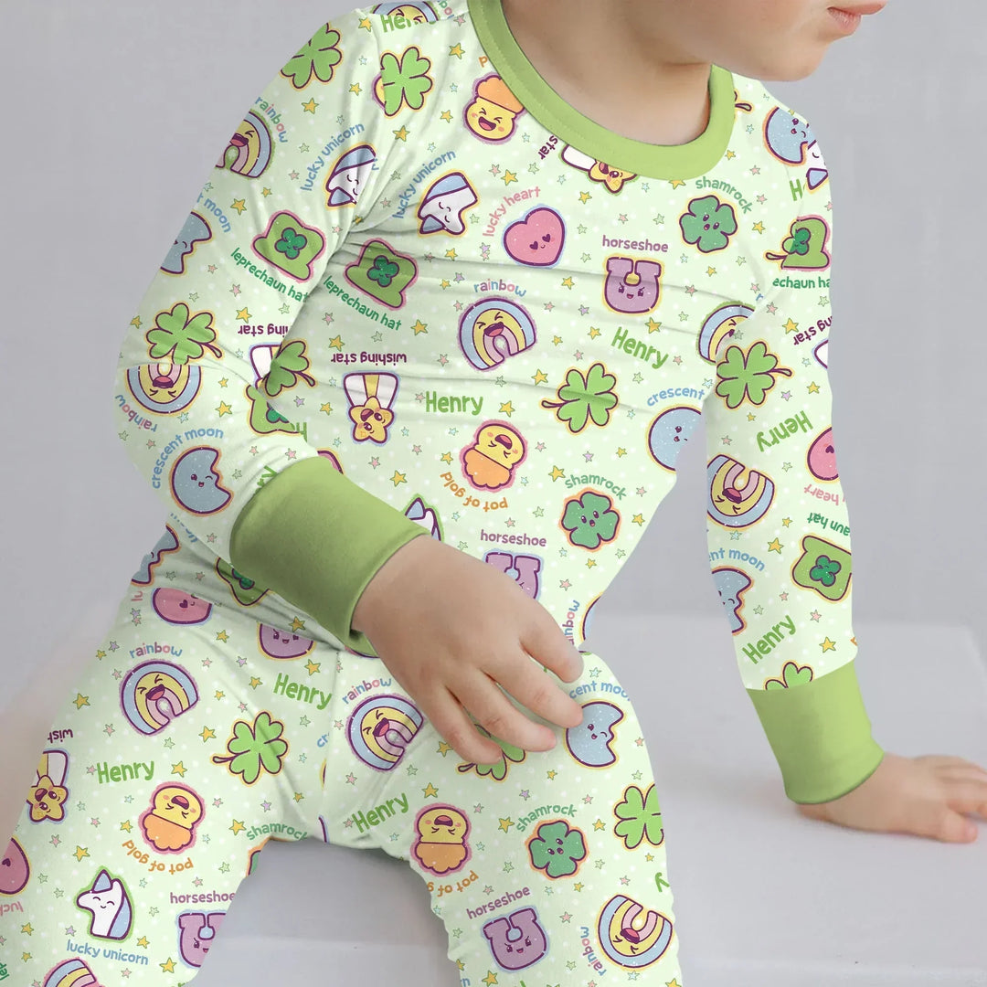 Lucky Charm Two Piece Long Sleeve Pajama Set