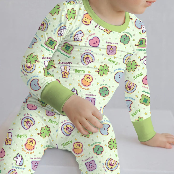 Lucky Charm Two Piece Long Sleeve Pajama Set