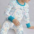 Doodle Passover Matching Family Bamboo Two Piece Long Sleeve Pajama Set