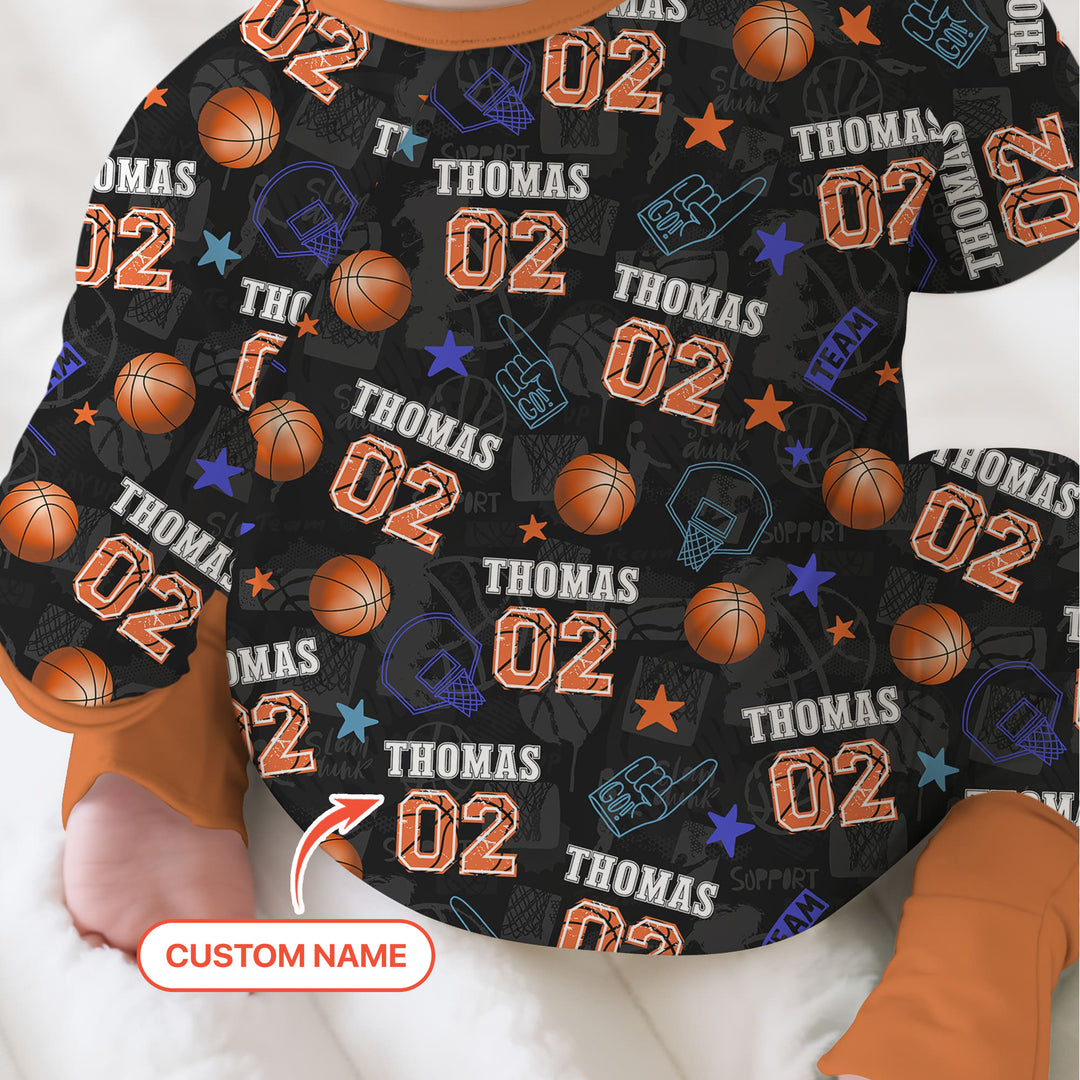 Custom Name Basketball Time Convertible Zippy