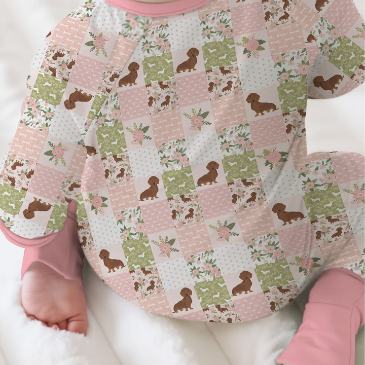 Floral Dachshund Grace Convertible Zippy