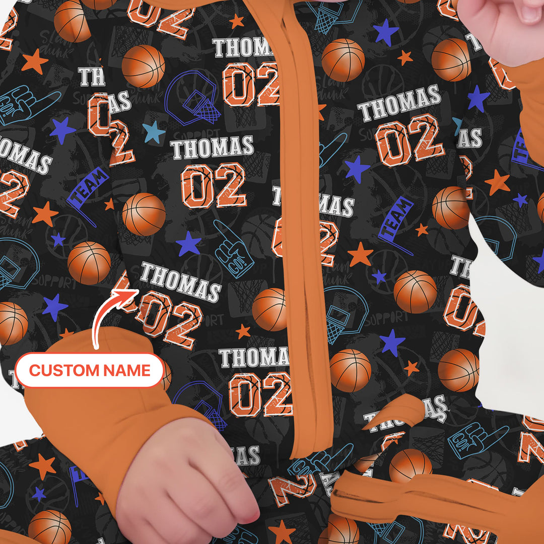 Custom Name Basketball Time Convertible Zippy