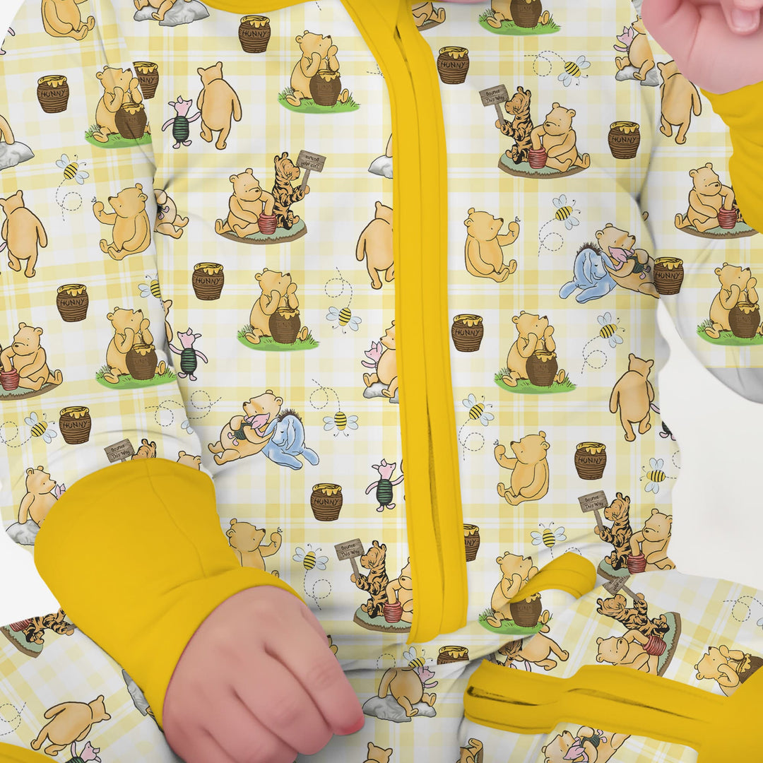 Bear & Friends Yellow Plaid Convertible Zippy
