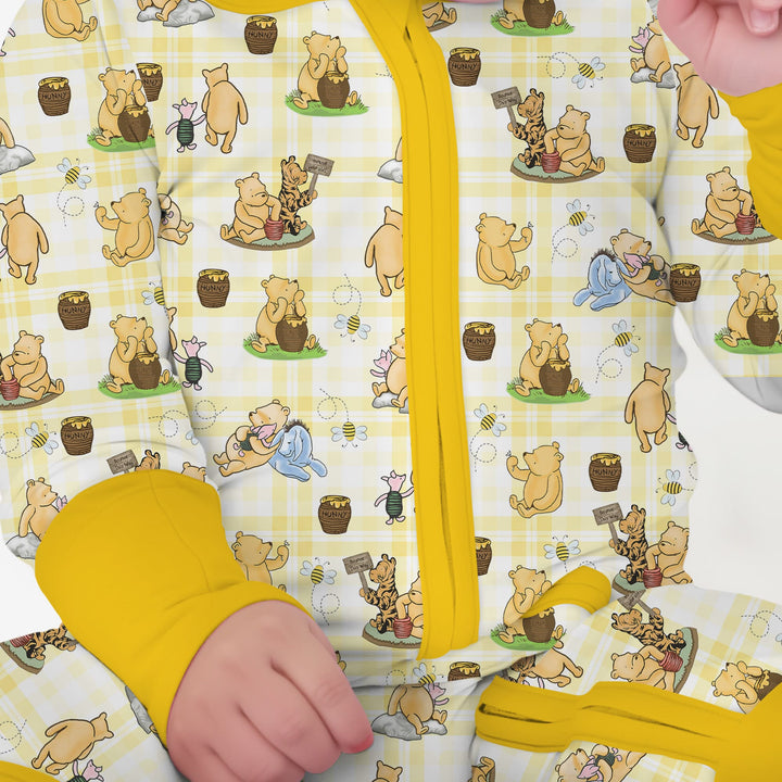 Bear & Friends Yellow Plaid Convertible Zippy
