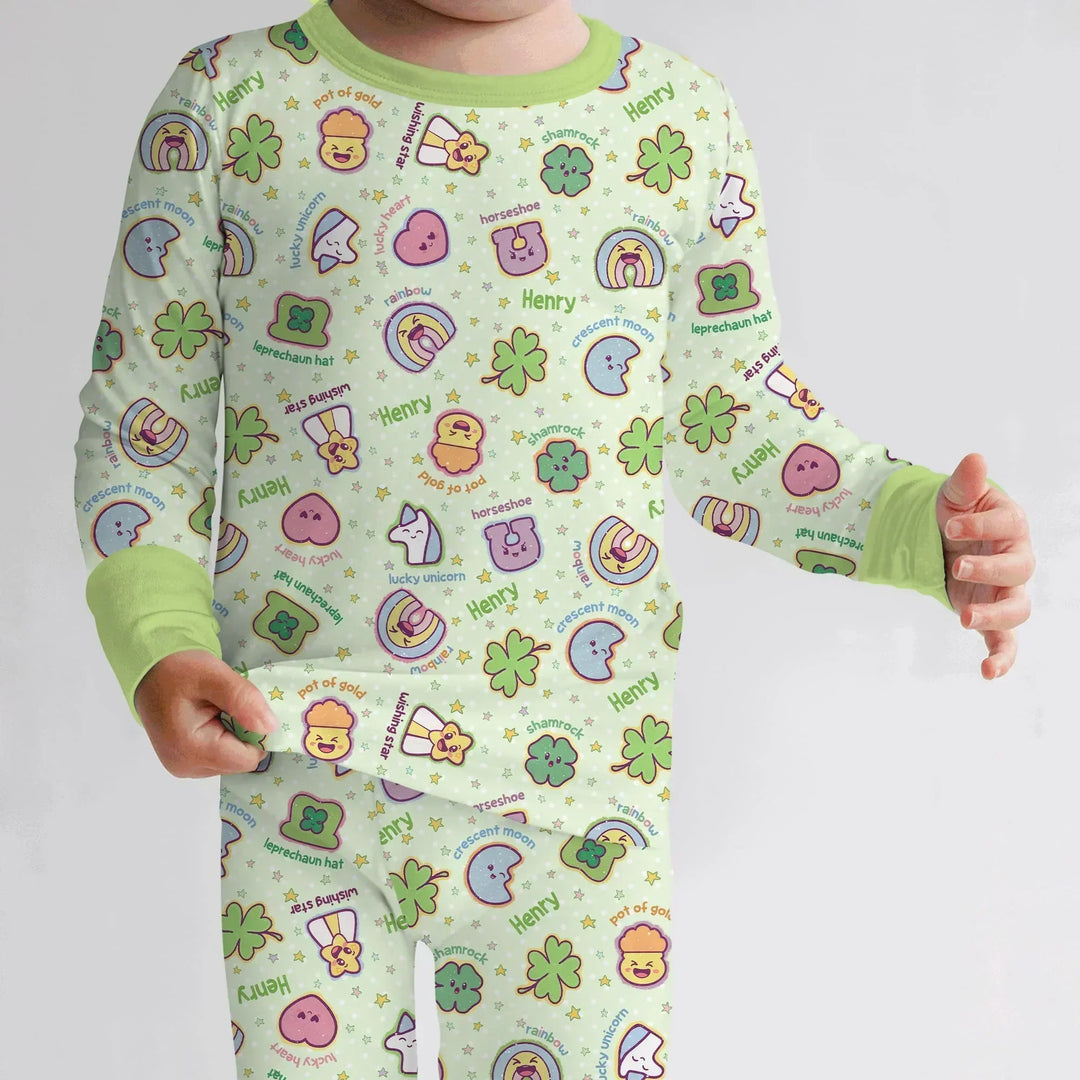 Lucky Charm Two Piece Long Sleeve Pajama Set