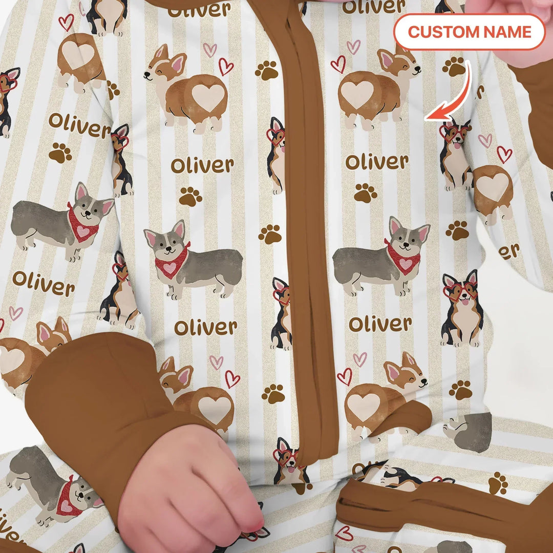 Gerippte Babykleidung mit individuellem Foto - Weich &amp; Skizzenhaft