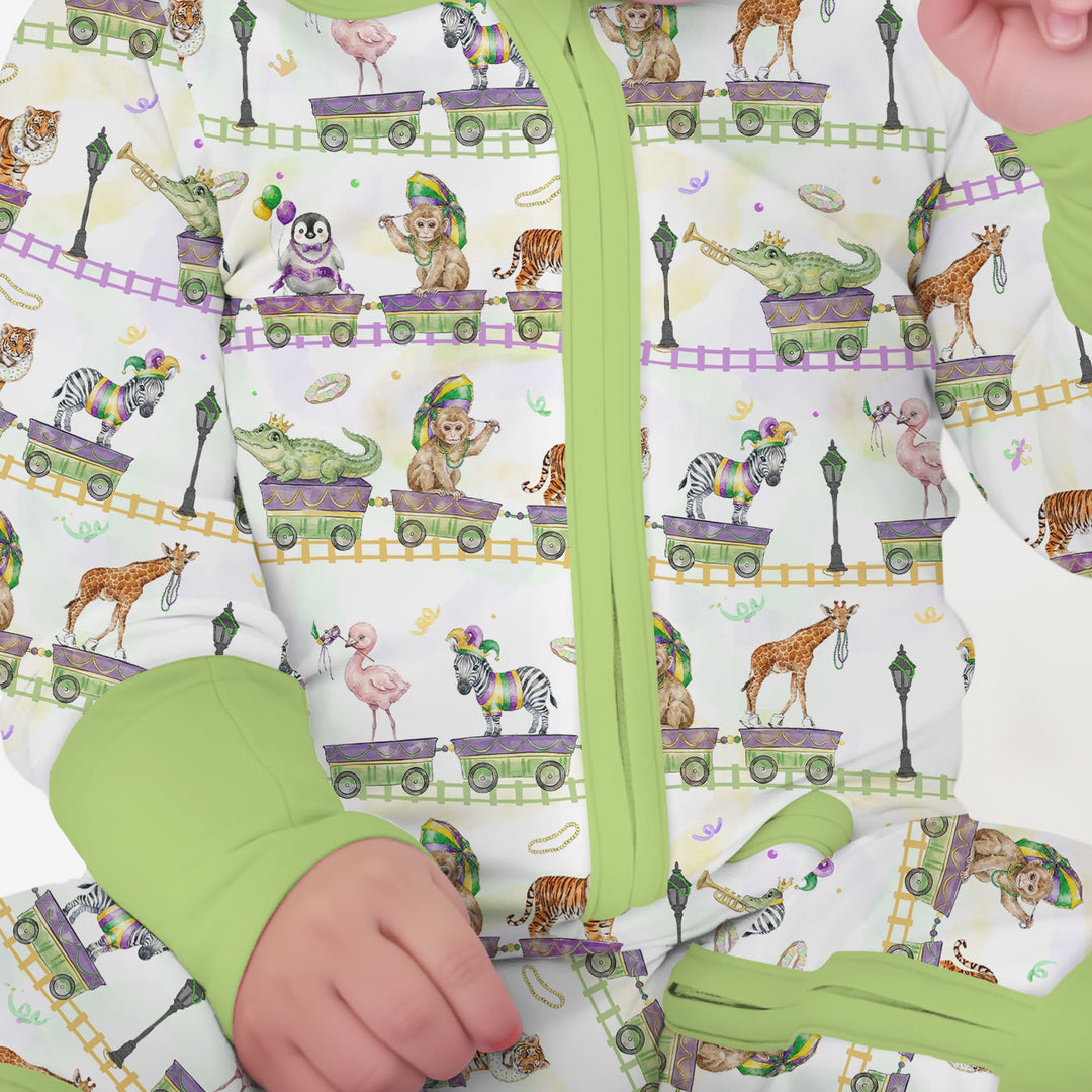 Mardi Gras Jungle Krewe Convertible Zippy