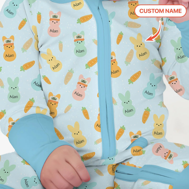 Custom Name Easter Bunny Convertible Zippy