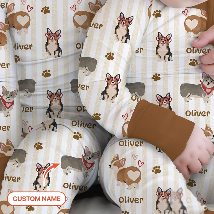 Gerippte Babykleidung mit individuellem Foto - Weich &amp; Skizzenhaft