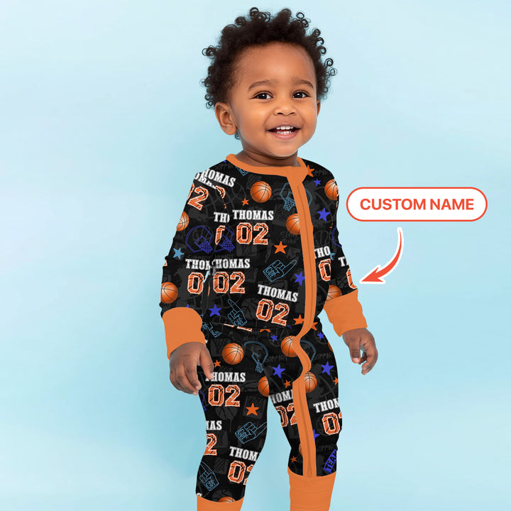 Custom Name Basketball Time Convertible Zippy