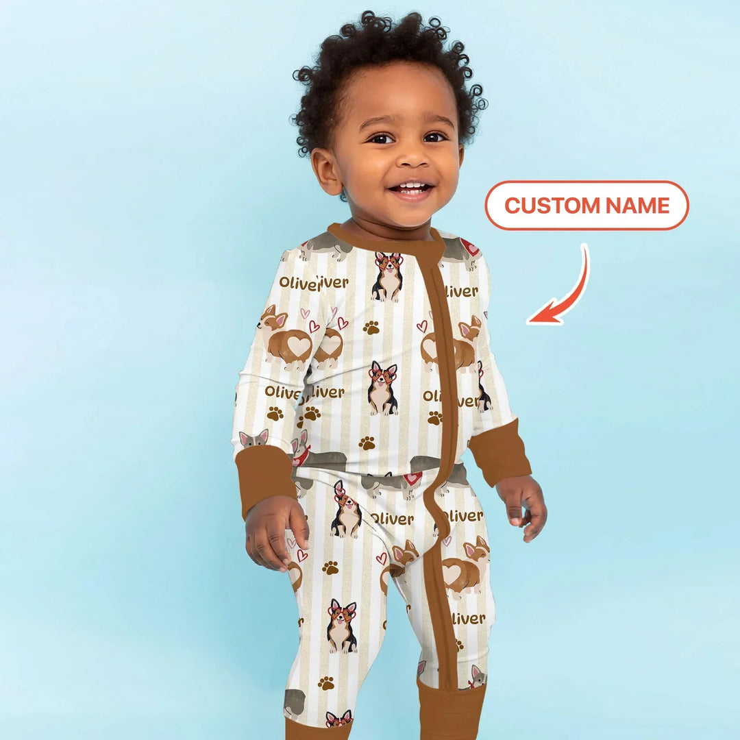 Gerippte Babykleidung mit individuellem Foto - Weich &amp; Skizzenhaft