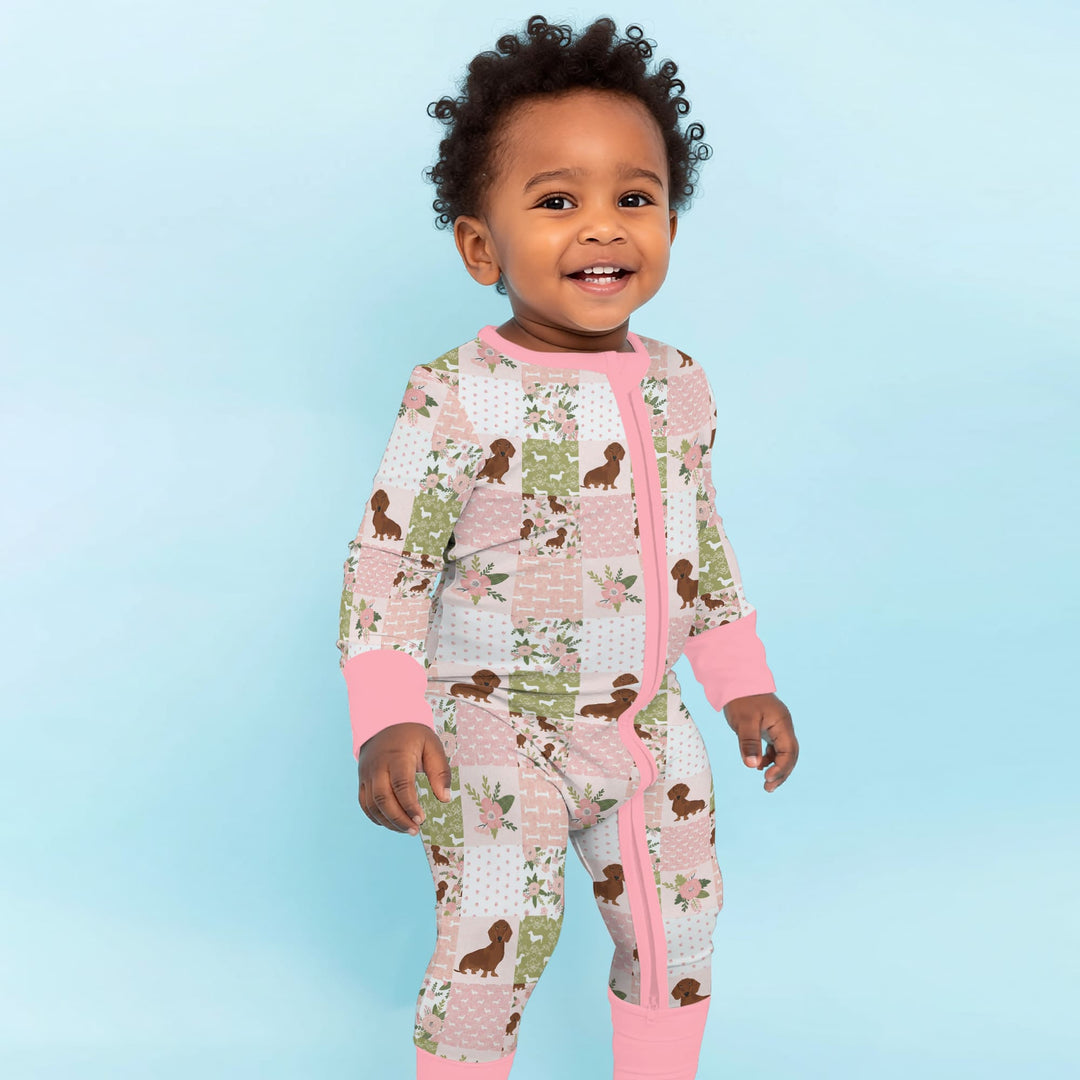 Floral Dachshund Grace Convertible Zippy